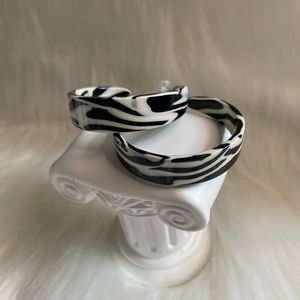 Zebra Hoop Earrings Zebra Earrings